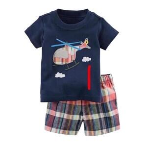 Bumeex Toddler Boy's Short Sleeve T-Shirt and Short Outfit Set Size 7Y NWT *READ